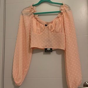 Pretty Little Thing Long Sleeve Crop Top